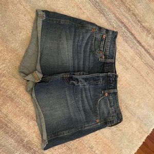 Blue Levi Jean Shorts